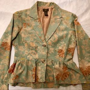 Anthropologie fine-wale corduroy peplum blazer, 6P